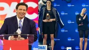 Kiálltványban nyilvánította győztesnek DeSantis a transzsportoló miatt hátramaradt úszót