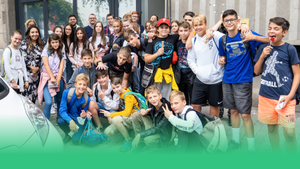 Hetedik osztályos diákok a Hit Rádióban - interjú Király Tamással