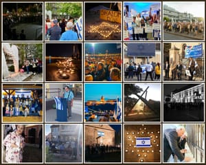 Képes beszámoló: az ország számos pontján álltak ki Izrael mellett a hétvégén