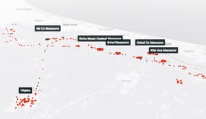 Dermesztő: térképen az október 7-i terrortámadás részletei